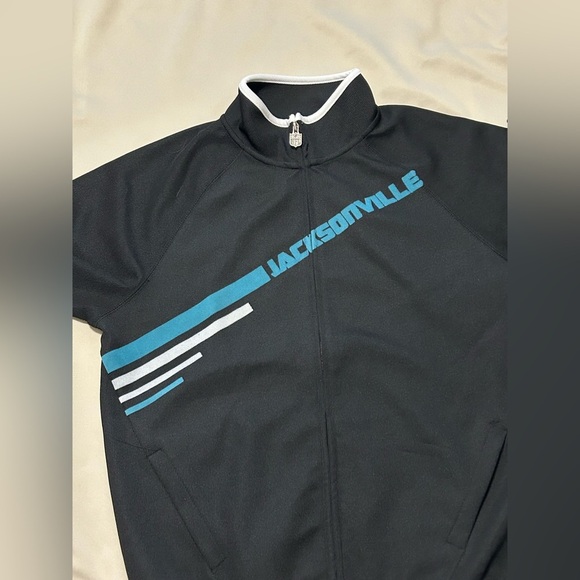 Vintage NFL Proline Jacksonville Jaguars Ribbed Zipper Jacket - L - Picture 4 of 14